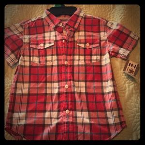 Boys short sleeve button down dress shirt